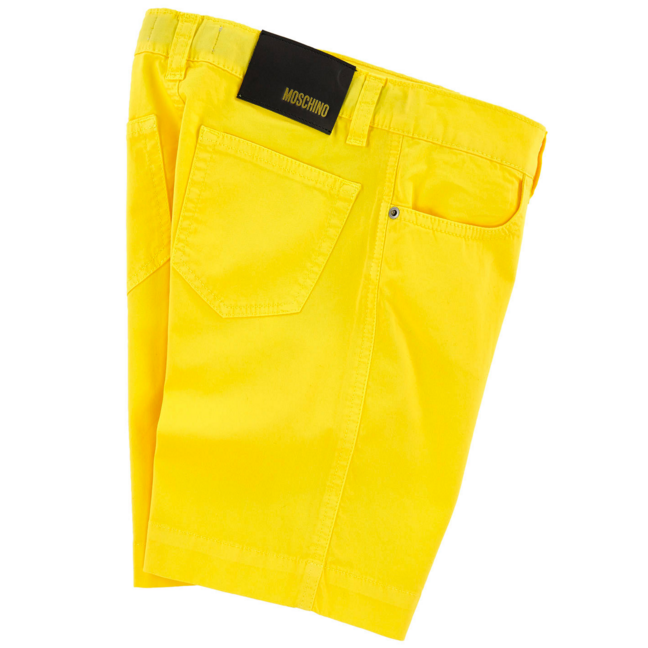 Moschino Boys Yellow Bermuda Shorts Boys Shorts Moschino [Petit_New_York]