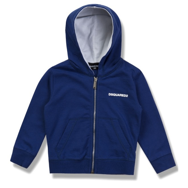 Dsquared2 Baby Boys Blue Hoodie Baby Tops Dsquared2 [Petit_New_York]