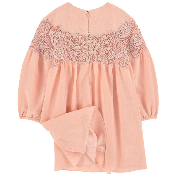 Chloe Girls Pink Crepe/Waffle Dress (Mini-Me) – Petit New York