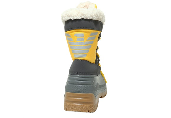 Boys Yellow Insulated Snow Boots