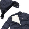 Baby Navy Blue Hooded Bunting (Unisex)