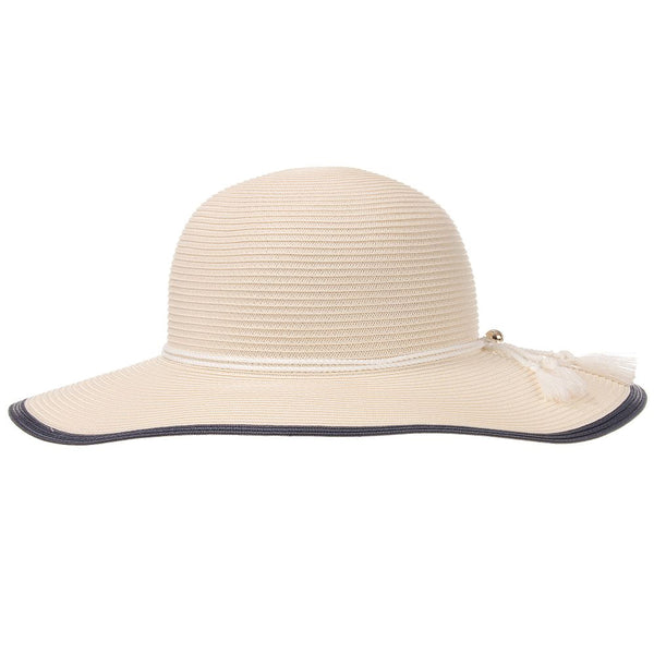 Chloé wide brim sun hat Chloé - wide brim sun hat- black -OSFA-travel hat – Bronteshop main image 3