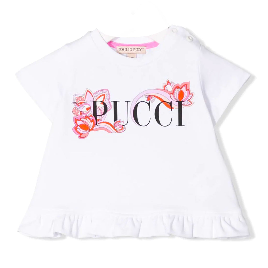Baby Girls Colorful Logo Top