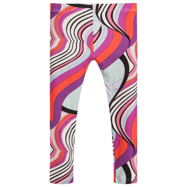 Emilio Pucci Girls Colorful Design Leggings – Petit New York