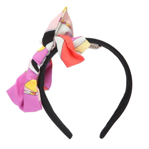 COPY - Emilio Pucci Headband Emilio Pucci Kids Girls Red Printed Headband main image 3