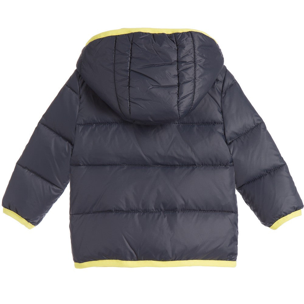 Fendi Baby Boys Navy/Green Puffer Jacket Baby Jackets & Coats Fendi [Petit_New_York]