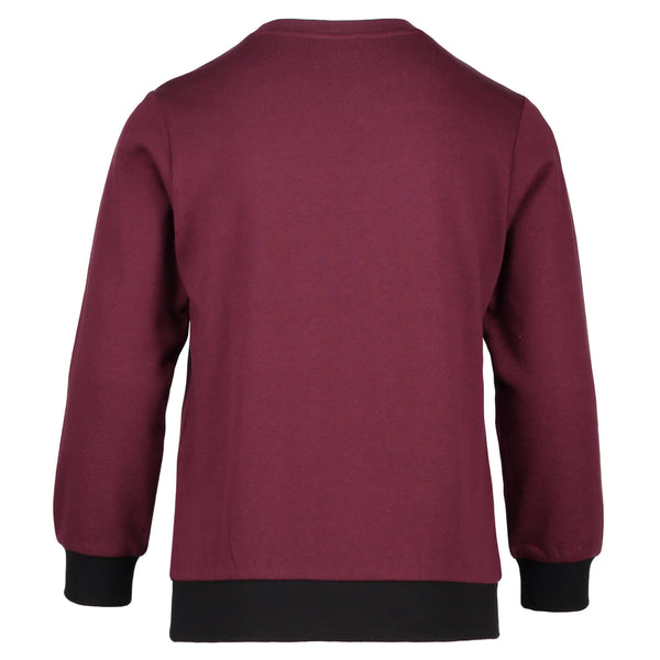 Lanvin Boys Burgundy and Black Logo Sweatshirt Petit New York