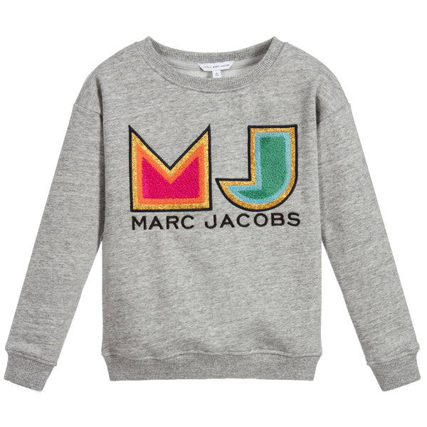 Marc-Jacobs-Girls-Grey-MJ-Logo