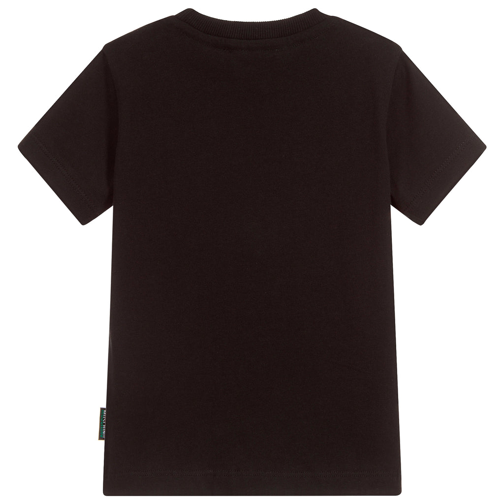 Boys Black Logo Couture T-shirt (Mini-Me)