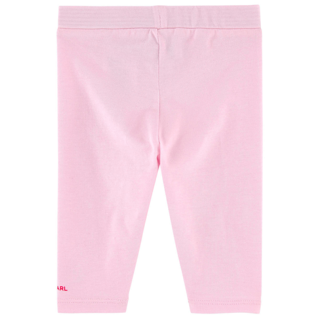 Karl Lagerfeld Baby Girls Choupette Pink Leggings Baby Bottoms Karl Lagerfeld Kids [Petit_New_York]