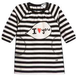 Sonia Rykiel Baby Girls 'I <3 You' Striped Dress Baby Dresses Rykiel Enfant [Petit_New_York]