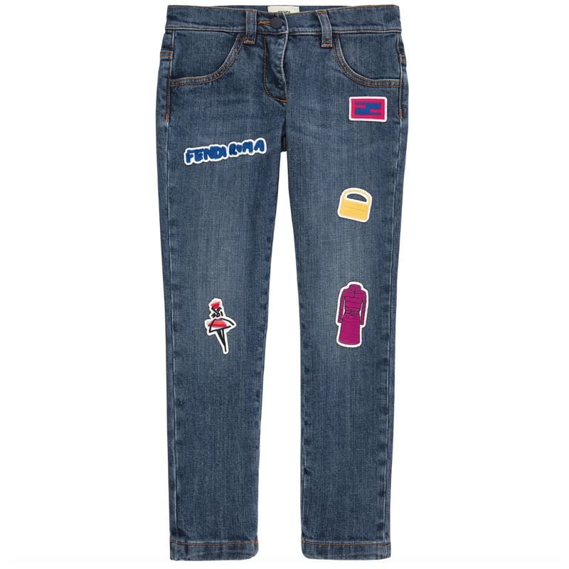 Fendi monster jeans hotsell