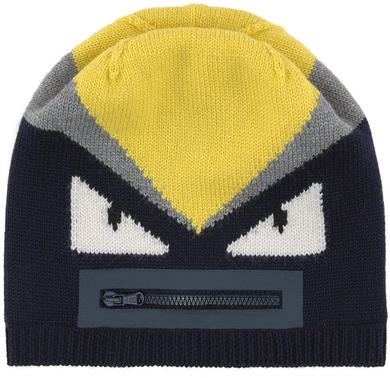 Fendi Kids Unisex Monster Beanie Hat Petit New York