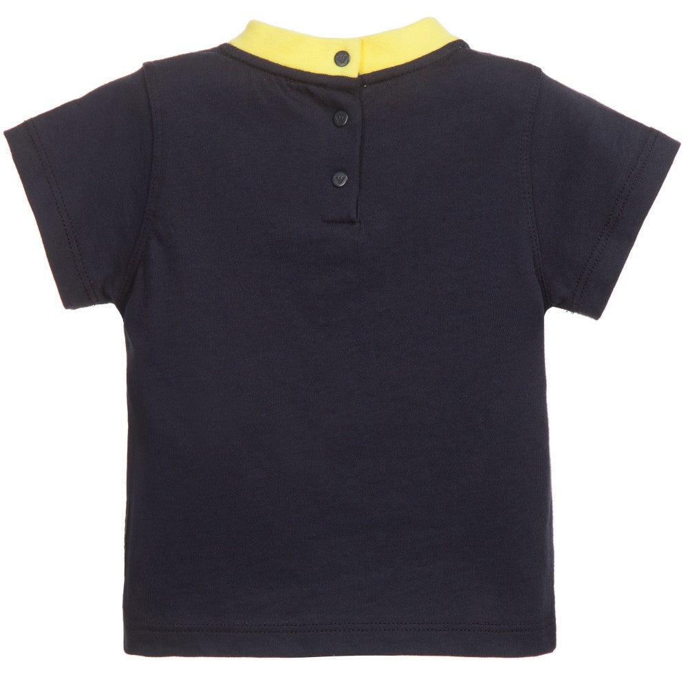 Armani Baby Boys Navy T-shirt Baby T-shirts Armani Junior [Petit_New_York]