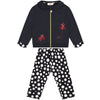 Armani Baby Girls Navy Top & Polka-Dot Bottoms Set Baby Sets & Suits Armani Junior [Petit_New_York]