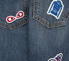 Fendi Girls Patched 'Monster' Jeans Girls Pants Fendi [Petit_New_York]