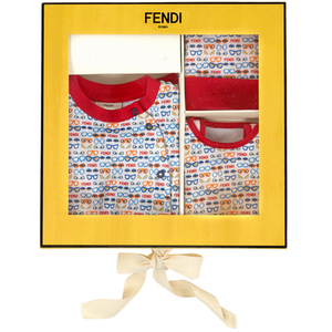 Fendi Baby Romper, Hat and Bib Gift Set Baby Rompers & Onesies Fendi [Petit_New_York]