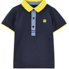 Armani Boys Navy Blue Piqué Polo Shirt Boys Polo Shirts Armani Junior [Petit_New_York]