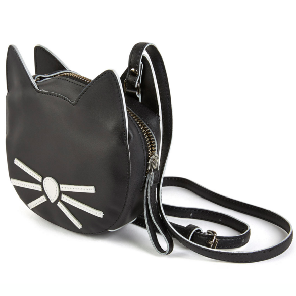 Buy the Certified Authentic Karl Lagerfeld Gray Tote Cat Bag | GoodwillFinds