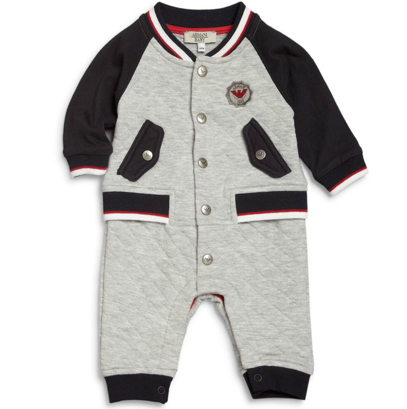 Armani baby romper discount