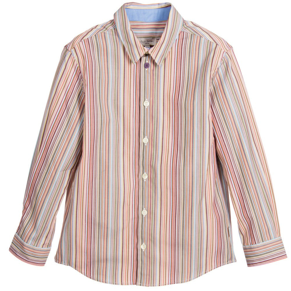 Paul Smith Boys Colorful Pinstriped Shirt – Petit New York