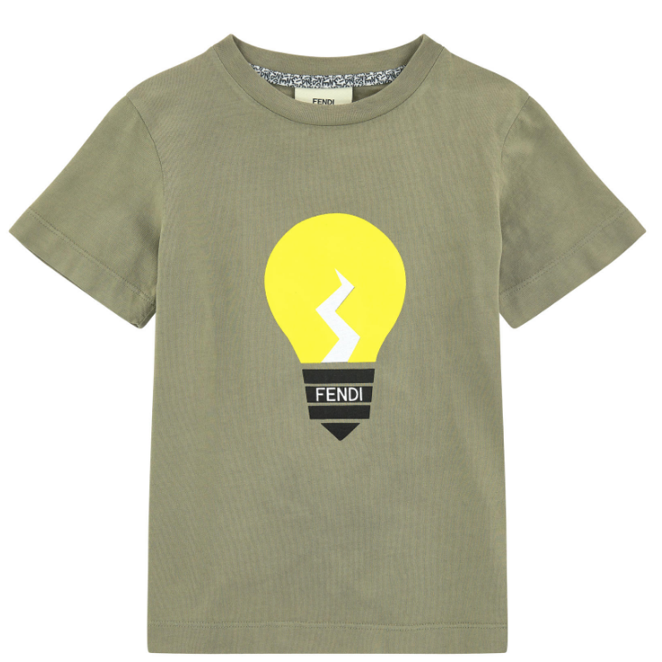 Fendi Boys Bulb T-shirt Boys T-shirts Fendi [Petit_New_York]