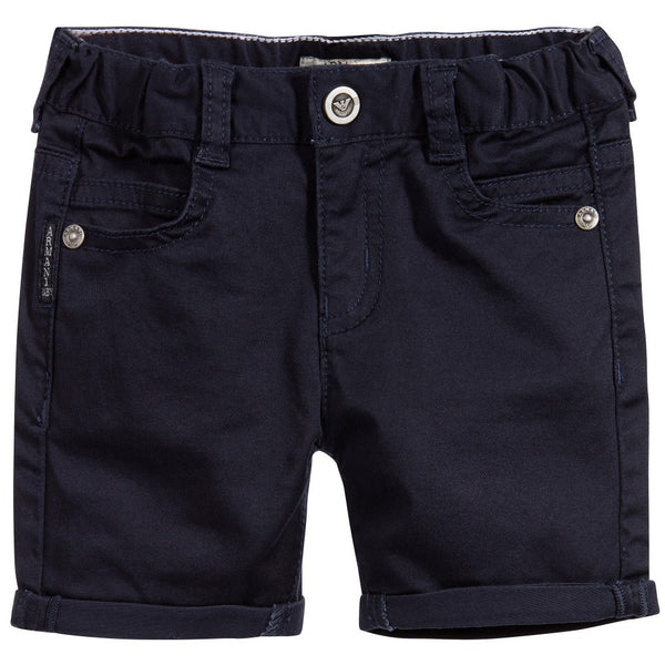 Armani Boys Navy Blue Shorts – Petit New York