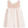 Chloe Baby Girls Light Pink Dress w/ Fur Baby Dresses Chloé [Petit_New_York]