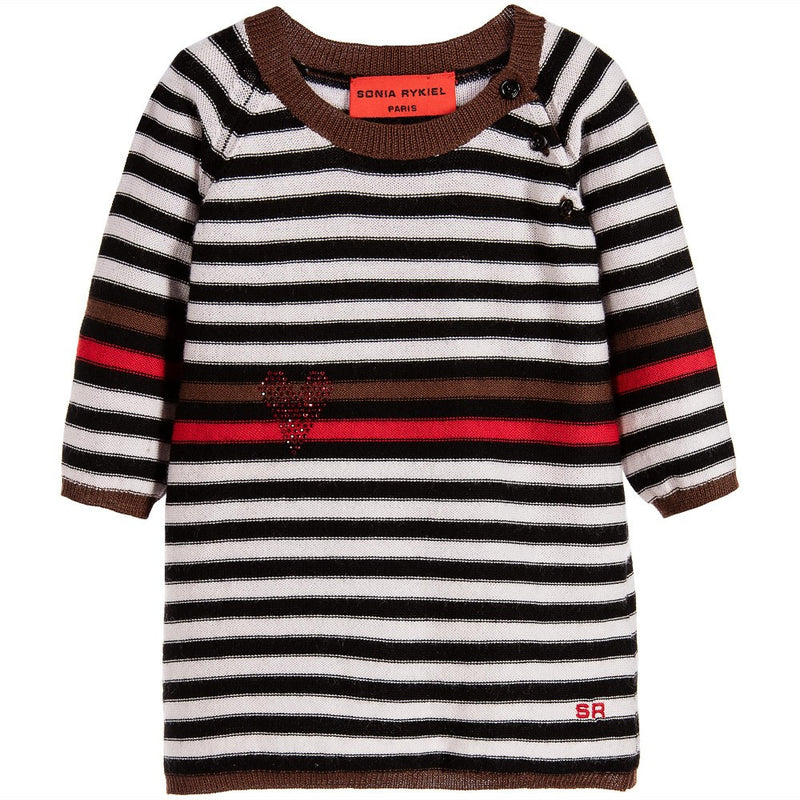 Sonia Rykiel Baby Girls Striped Knitted Dress Petit New York Sonia Rykiel Baby Girls Striped Knitted Dress Petit New York