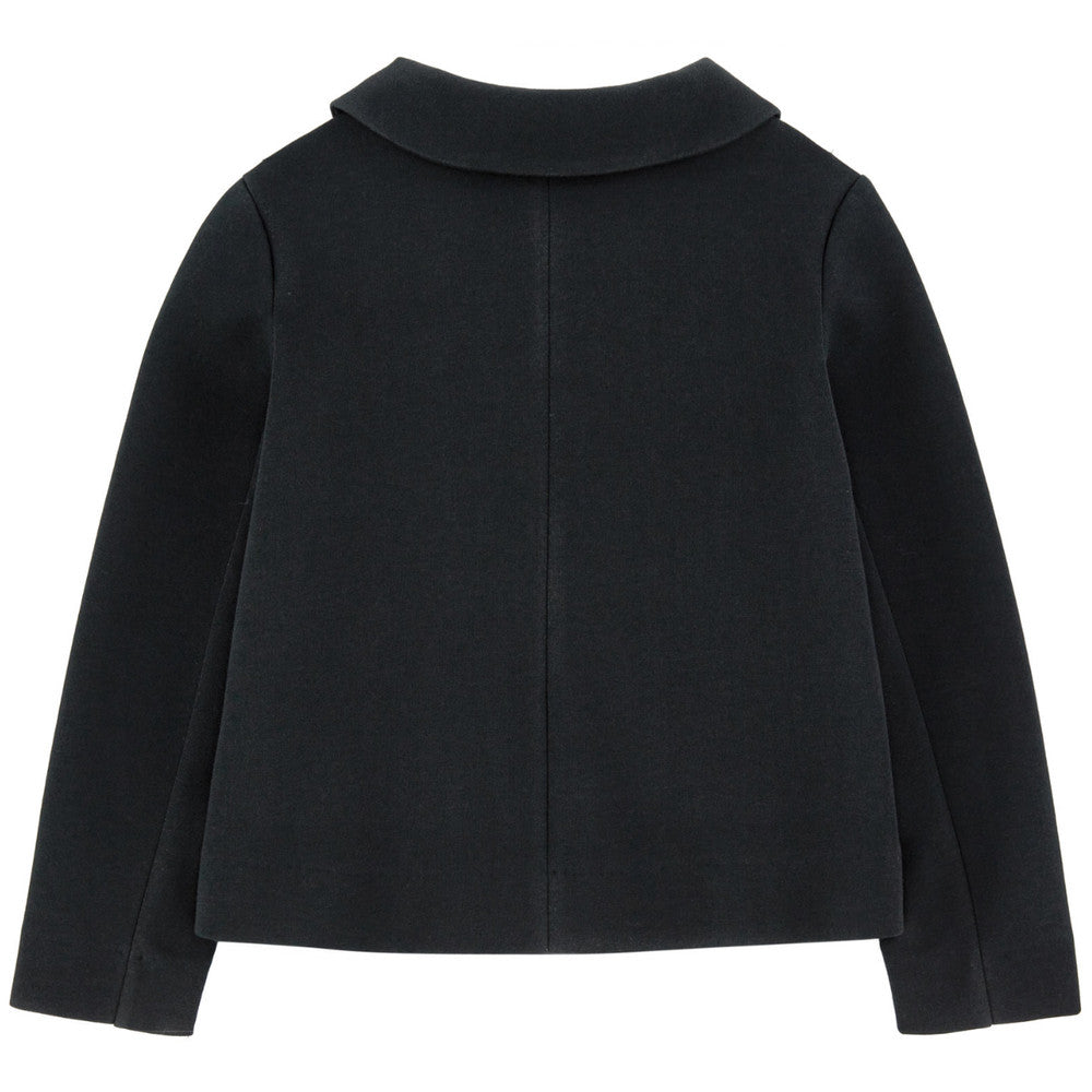 Sonia Rykiel Girls Black Neoprene Jacket Girls Jackets & Coats Rykiel Enfant [Petit_New_York]