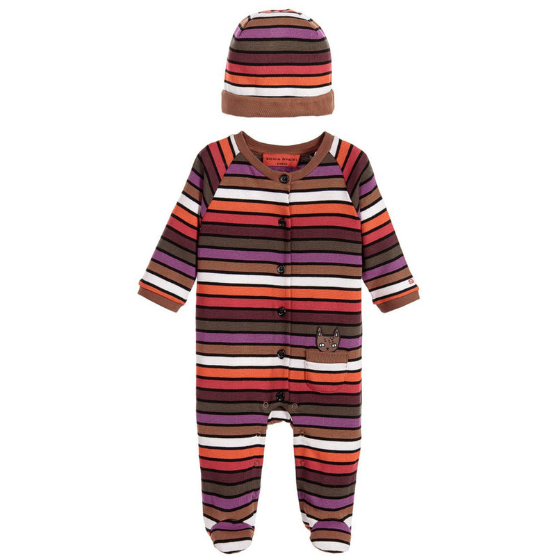 Sonia Rykiel Baby Striped Romper Hat Giftset Baby Sets & Suits Rykiel Enfant [Petit_New_York]