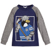 Little Marc Jacobs Boys Blue & Grey Hockey Sweater Boys Sweaters & Sweatshirts Little Marc Jacobs [Petit_New_York]
