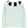 Sonia Rykiel Girls Mint 'Black & White Scarf' Sweater Girls Sweaters & Sweatshirts Rykiel Enfant [Petit_New_York]