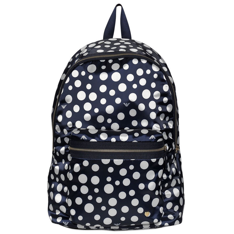 Armani Junior Navy and White Polka-Dot Backpack – Petit New York