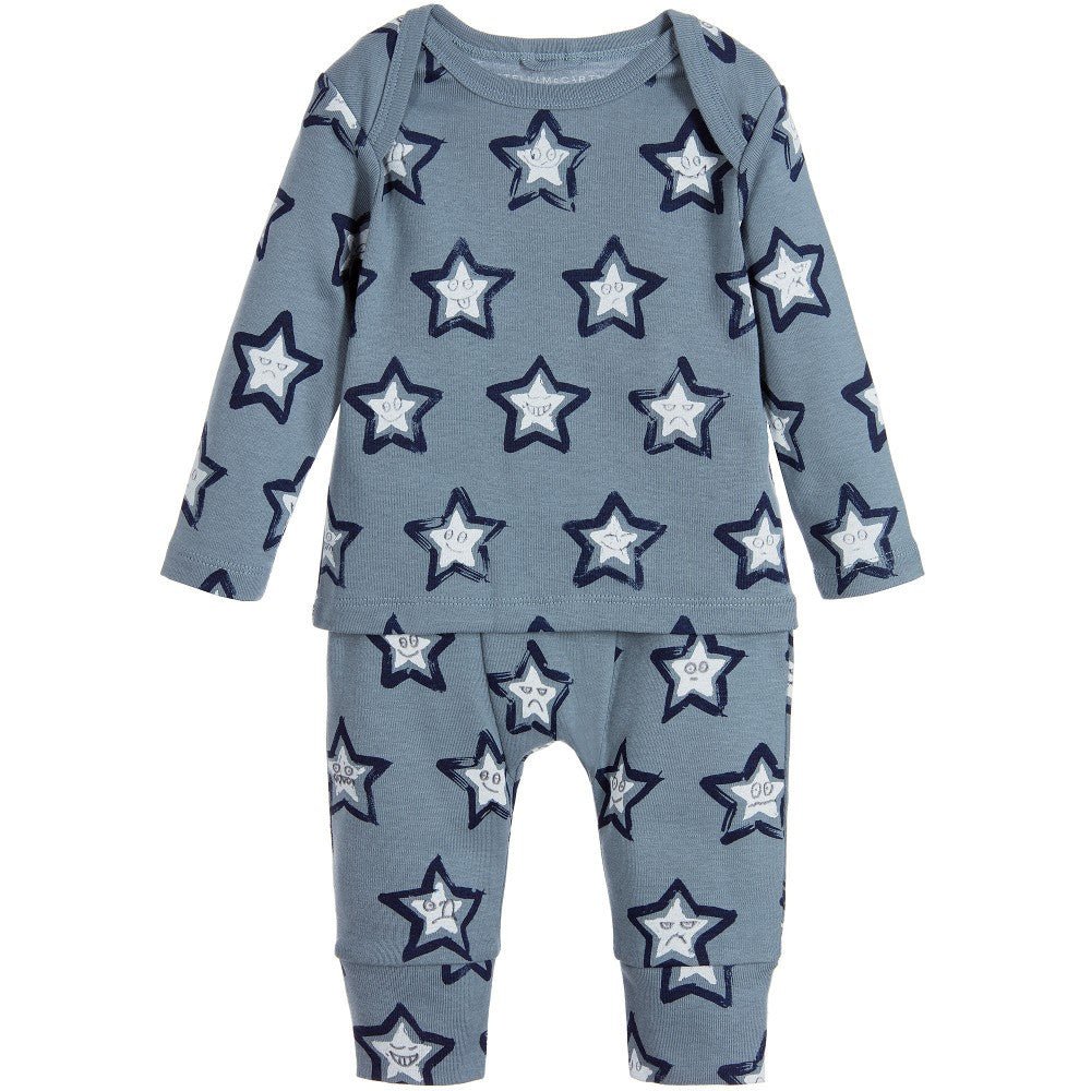 Stella McCartney Baby Grey-Blue Stars Set Baby Sets & Suits Stella McCartney Kids [Petit_New_York]