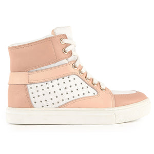 Chloe Girls Pink & White Mini-Me Sneakers Girls Shoes Chloé [Petit_New_York]