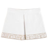 Versace Girls White Greca Skirt Girls Skirts Young Versace [Petit_New_York]