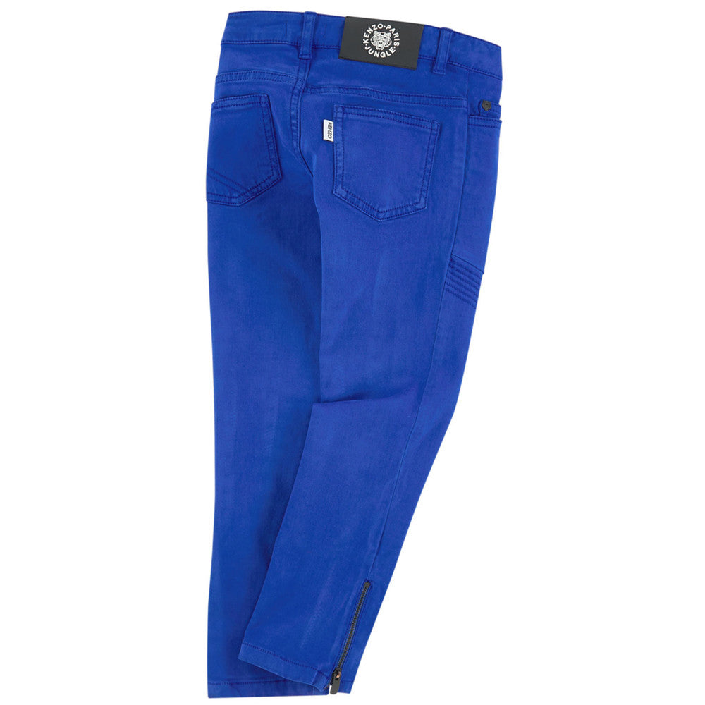 Kenzo Girls Slim Blue Pants Girls Pants Kenzo Paris [Petit_New_York]