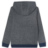 Hugo Boss Boys Grey & Navy Zip Hoodie Girls Sweaters & Sweatshirts Boss Hugo Boss [Petit_New_York]