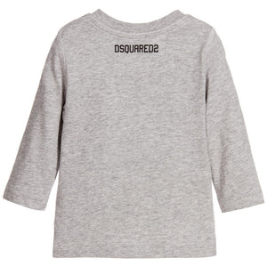 Dsquared2 Baby Grey 'Wild Thing' T-shirt Baby T-shirts Dsquared2 [Petit_New_York]