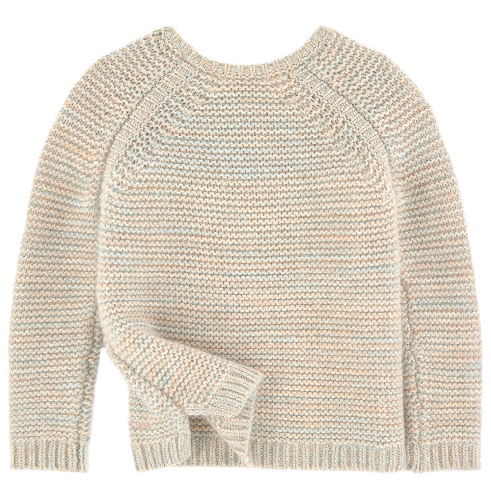 Chloe Girls Sandy Knitted Sweater (Mini-Me) Girls Sweaters & Sweatshirts Chloé [Petit_New_York]