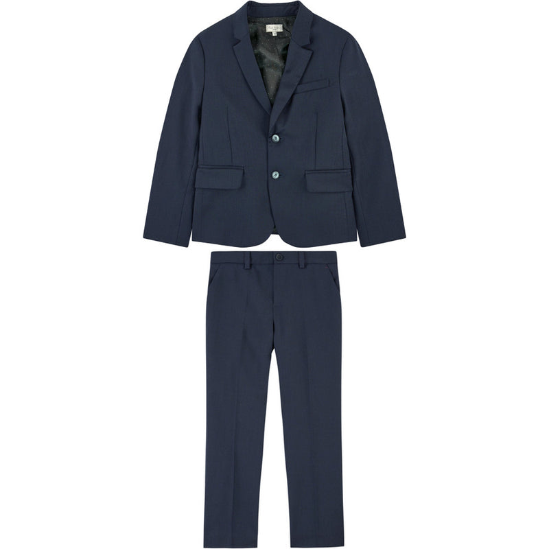 Paul Smith Boys Navy Blue Wool Suit Boys Suits & Blazers Paul Smith Junior [Petit_New_York]
