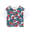 Marni Girls Floral Cotton Twill T-shirt Girls Tops Marni [Petit_New_York]