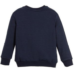 Kenzo Boys Navy Logo Sweatshirt Boys Sweaters & Sweatshirts Kenzo Paris [Petit_New_York]