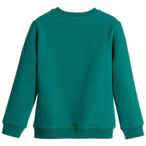 Kenzo Boys Green Tiger Logo Sweatshirt Boys Sweaters & Sweatshirts Kenzo Paris [Petit_New_York]