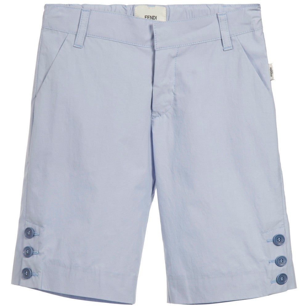 Fendi Boys Pale Blue Shorts Boys Shorts Fendi [Petit_New_York]