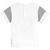 Armani Baby Boys White and Grey Logo T-shirt Baby T-shirts Armani Junior [Petit_New_York]