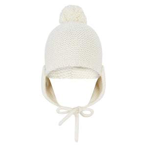 Armani Baby Girls Ivory Cashmere Hat Baby Hats, Scarves & Gloves Armani Junior [Petit_New_York]
