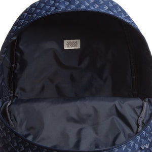 Armani Junior Blue Logo Backpack (Unisex) Accessories Armani Junior [Petit_New_York]