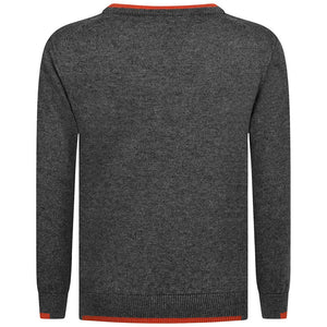 Armani Boys Charcoal Pullover Sweater Boys Sweaters & Sweatshirts Armani Junior [Petit_New_York]